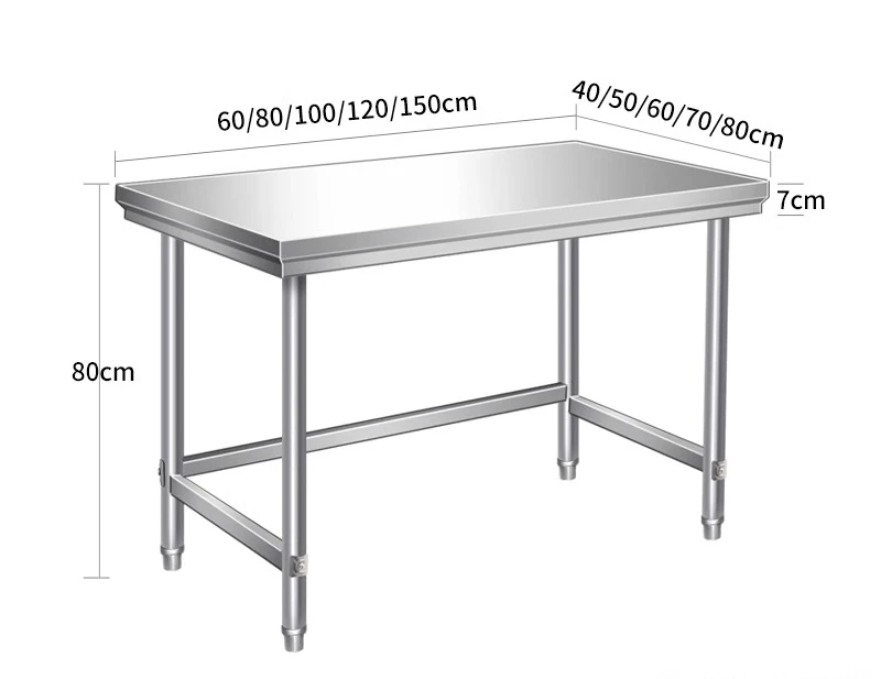 Kitchen Countertop, Stainless Steel Workbench, Stove Rack, Luggage Rack, Restaurant Cutting Table, Packaging and Loading Table