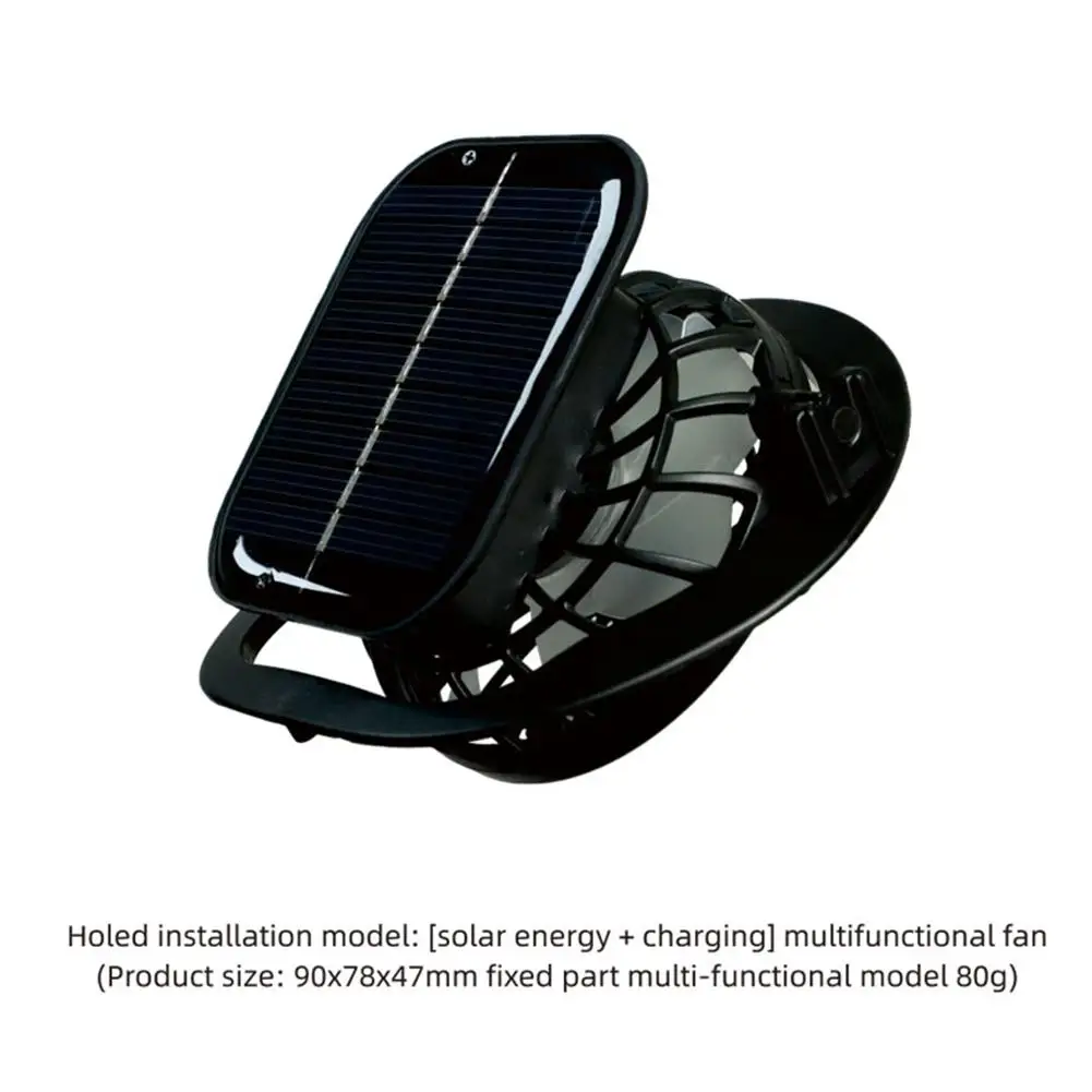 Portátil de carregamento solar Fan Cap, adequado para camping ao ar livre, pesca, caminhadas, protetor solar, chapéu do pescador