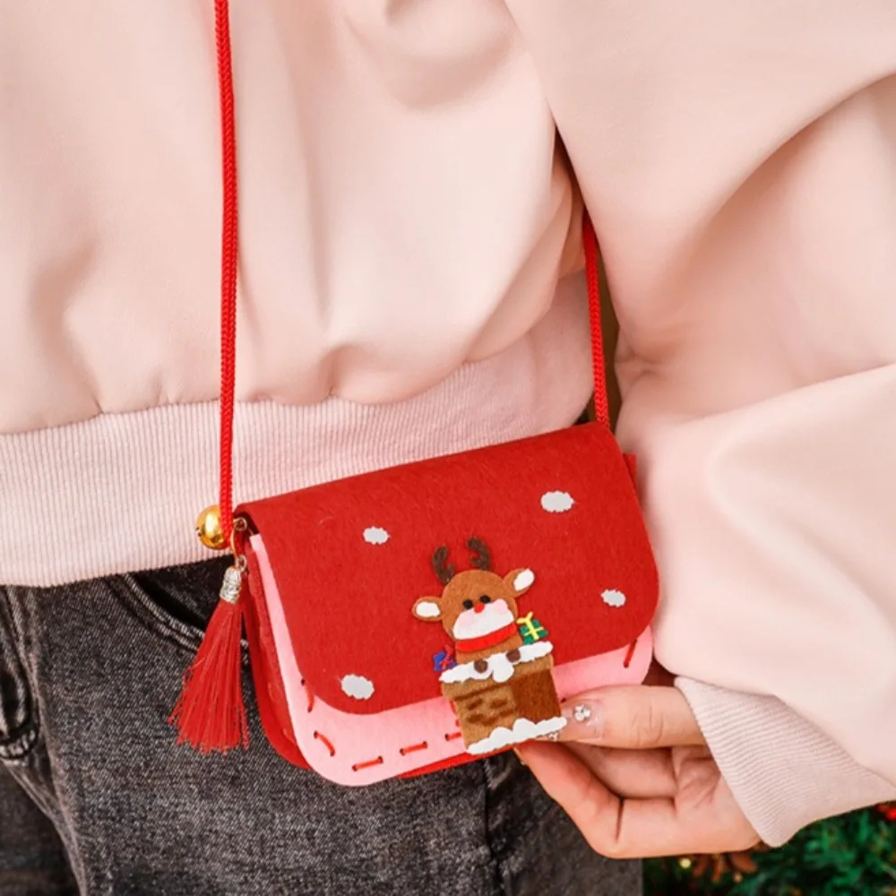 Kersttas Naaiset DIY Speelgoed Naai je eigen vakantie Snoepzakken Goodiebags DIY Vilt Naaien Ambachtelijke Stickers Kerstfeestcadeaus