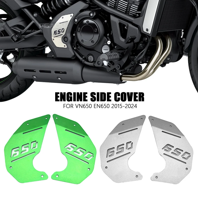 Para Kawasaki Vulcan S 650 VN650 cubierta lateral del motor EN650 2015-2024 2023 2022 2021 marco de motocicleta protector de placa de cubierta lateral del motor