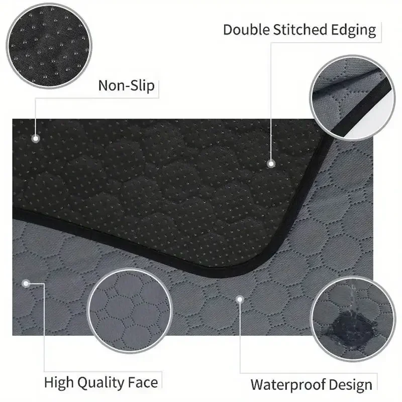 Dog Pee Pad Blanket Reusable Absorbent Diaper Washable Puppy Training Pad Pet Bed Urine Mat for Pet Car Seat Cover Pet Supplies