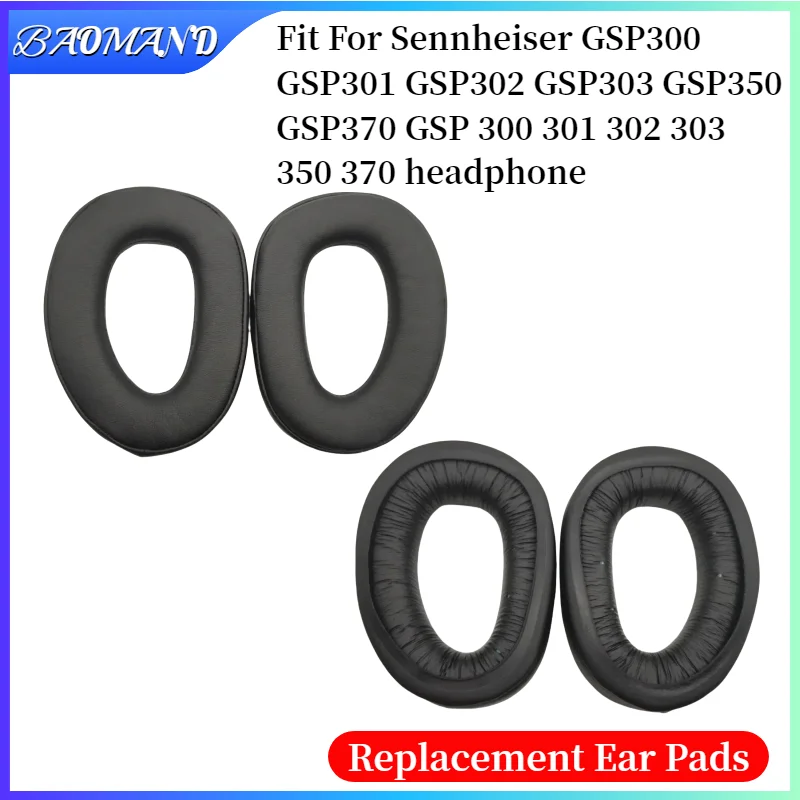 

Ear Pads For Sennheiser GSP300 GSP301 GSP302 GSP303 GSP350 GSP370 GSP 300 301 302 303 Headphones Foam Cushion Leather Earmuffs