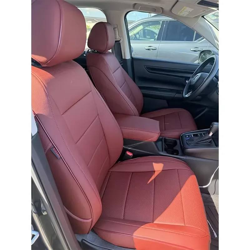 Custom Made Car Seat Covers 5 Seats Waterproof Napa Leather Fit for CRV 2023-2026 All-Season 1 Year Warranty