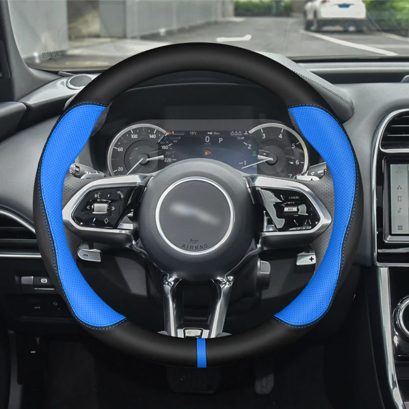 Fit For Jaguar XF, E, F, S, X, Type, Pace, Xe, Xj, X250, X351, XJL car accessories, Update PU Leather, Car Steering Wheel Cover