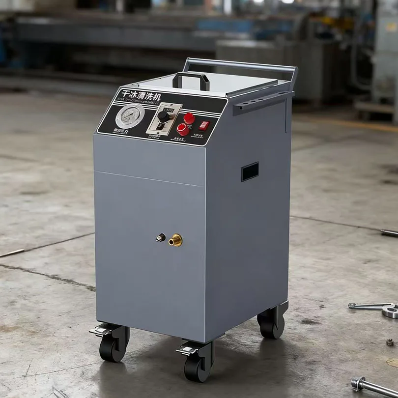 2025 Hot Sale Stainless Steel High-Pressure Dry Ice Blasting Machine Electric Dry Ice Pellet Cleaning New Condition Low Price