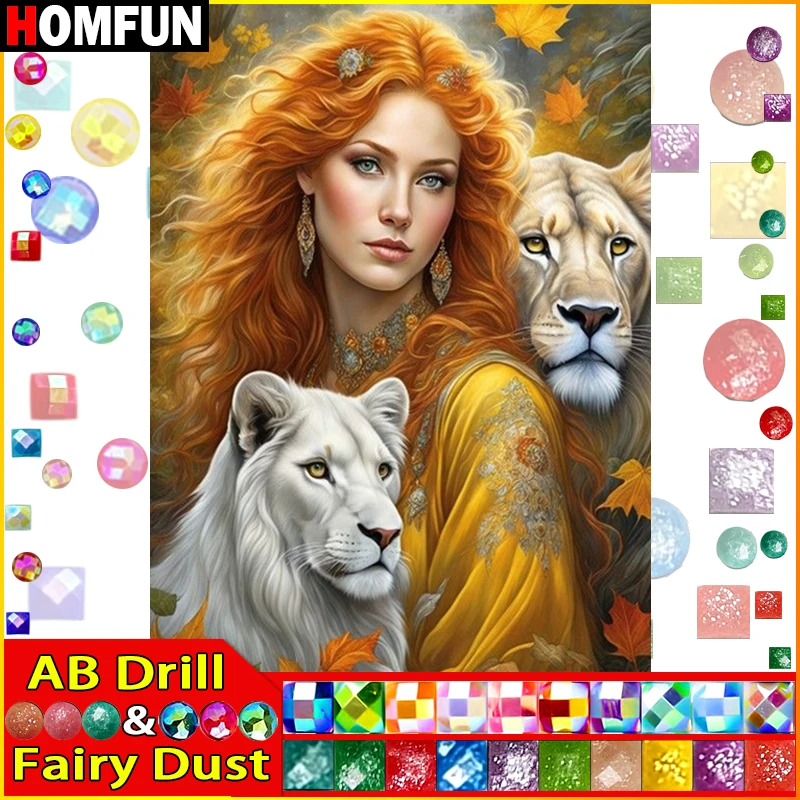 HOMFUN Fairy Dust AB DIY 5D Diamond Painting 