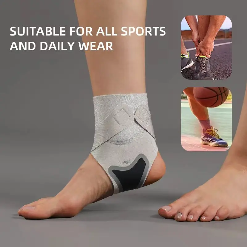 VBOSi 1 Piece Women Men Neoprene Breathable Adjustable Ankle Support Sleeve for Basketball Cycling Running