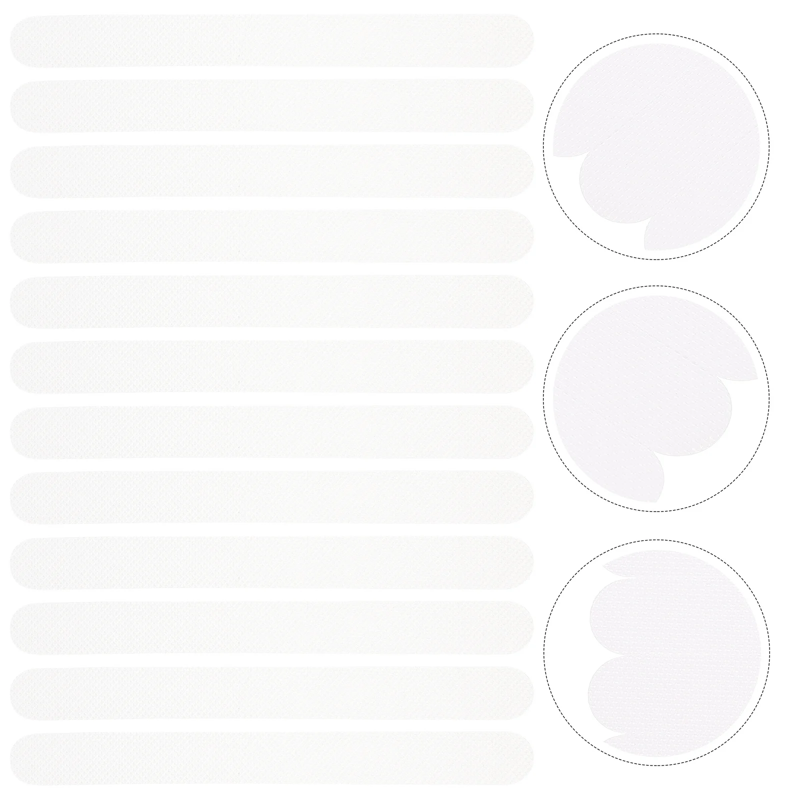 

20pcs Anti-Slip Tape For Bathtub Non-Slip Floor Stickers Waterproof Safety Strips For Bathroom Shower Stairs Marble Wood