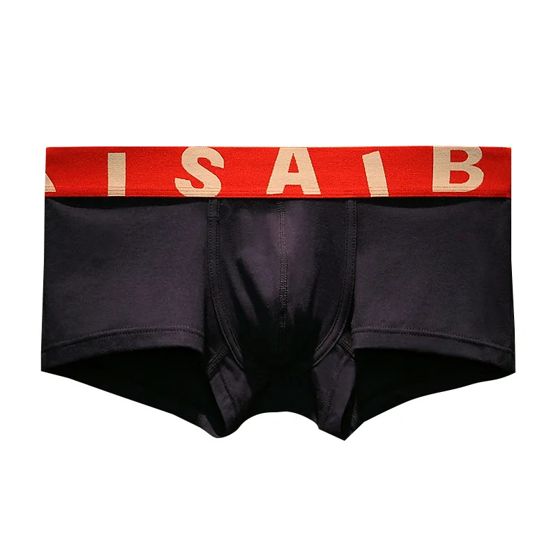 Men's Bulge Boxy Underwear Cotton Breathable Comfort Sweat Absorption Boxer Briefs Male Mid Rise U Convex Pouch Sports Underpant