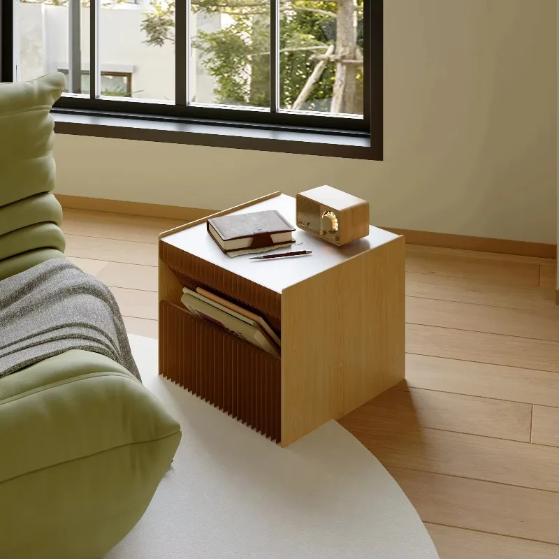 Ihpaper Modern Stylish Portable Tea Table Sofa Side Table for Small Apartment