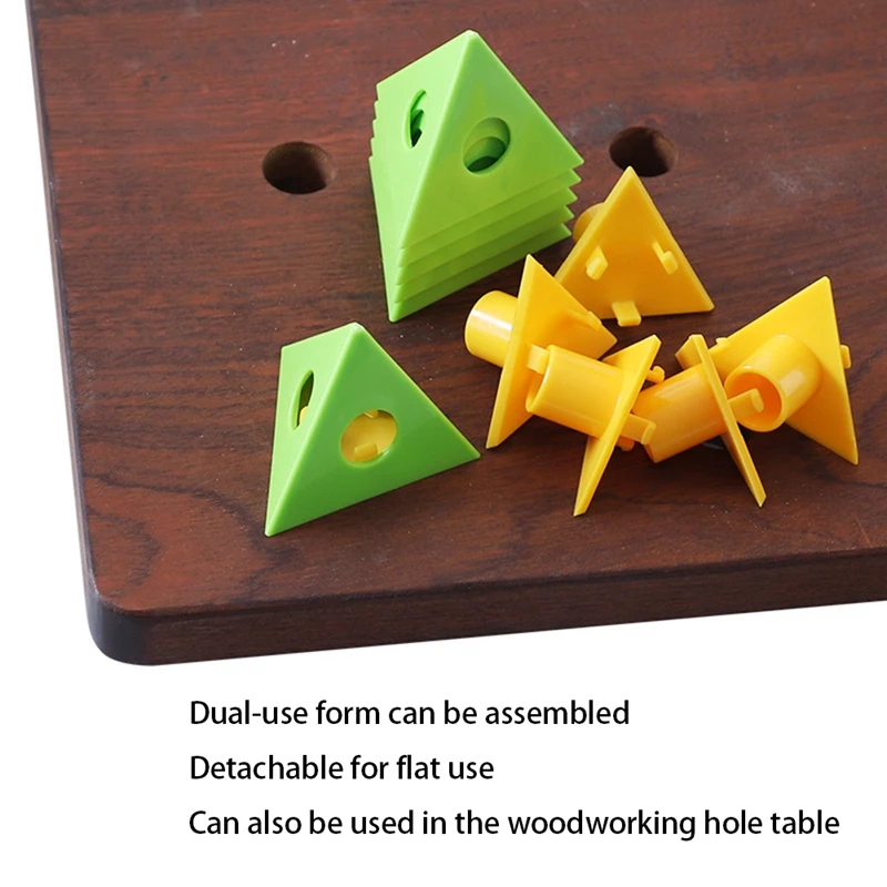 1 conjunto de suporte de pintura para carpintaria, suporte triangular de plástico para carpintaria