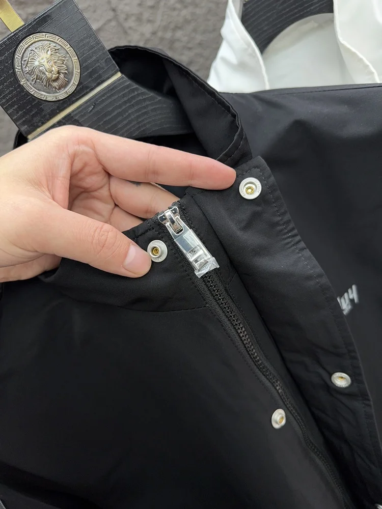 

Svip American Sle вышитый джет весна осень мода воротник-стойка повседневная рабочая одежда мужское длинное пальто све