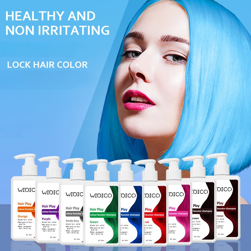 Fixed color shampoo purple gray dye lock color shampoo yellow shift shampoo convenient self-dyeing 160ML Hair care