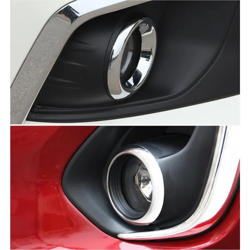 High Quality Car Styling For  ASX 2013 2014 2015 2016 Chrome Front/Rear/Tail Fog Light/Lamp Decoration Car Covers Trim