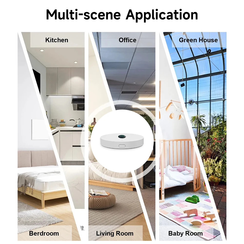 Tuya WiFi/ZigBee Light Sensor Luminance Sensor Illumination Brightness Detector Home Automation with Smart Life Device Linkage