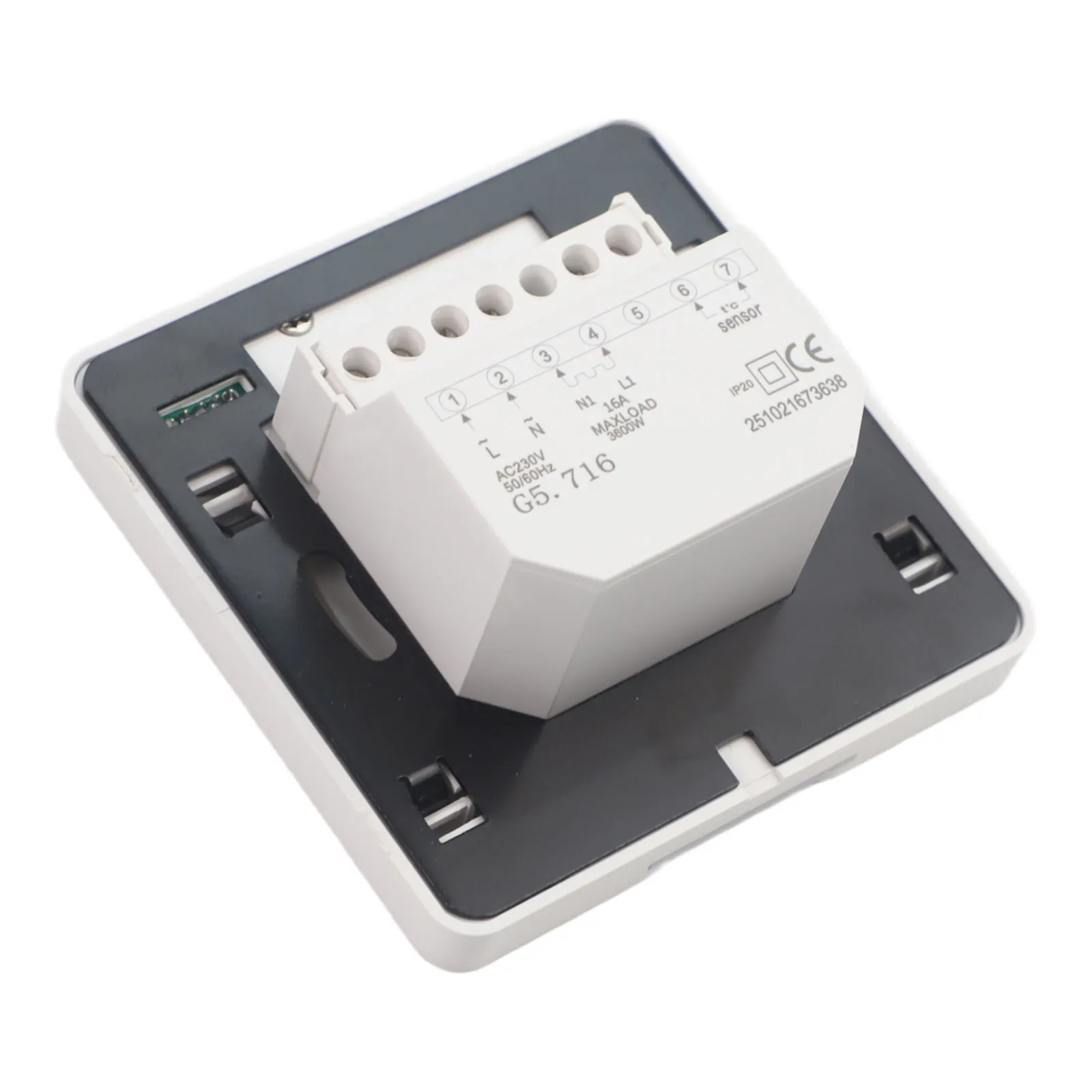 

Термостат для электрического подогрева пола, 16 А, переключатель контроля температуры от 5 до 40 градусов Цельсия с дизайном настенного крепления и светодиодной подсветкой