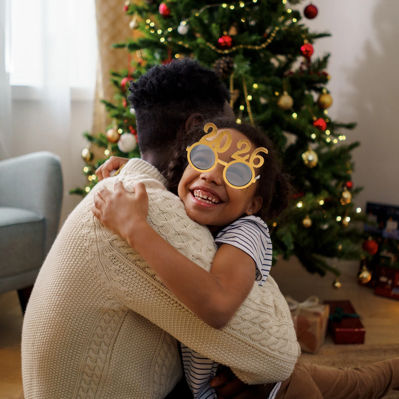 

4 Pcs 2026 Glasses New Year Party Sunglasses Years Eyeglasses Eve Eyewear Happy Selfie Props