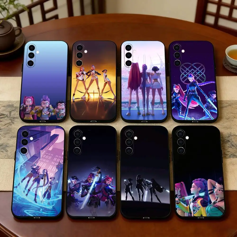 K-POP Huntrix H-HuntrixH Phone Case Black Silicone Soft For Samsung Galaxy A73,A72,A71,A70,A53,A52,A51