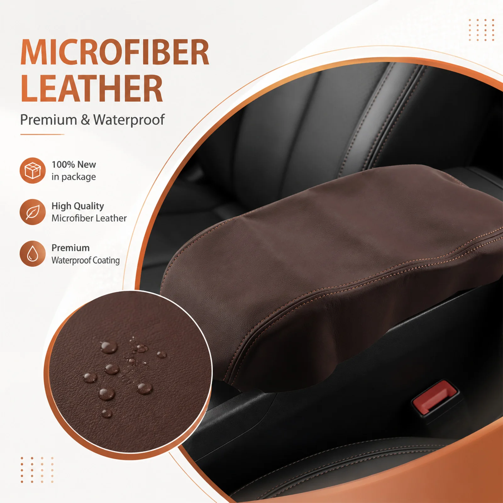 1Pc Car Center Console Lid Armrest Cover Skin For Toyota Avalon 2013-2018 Auto Accessories Replacement Microfiber Leather Trim