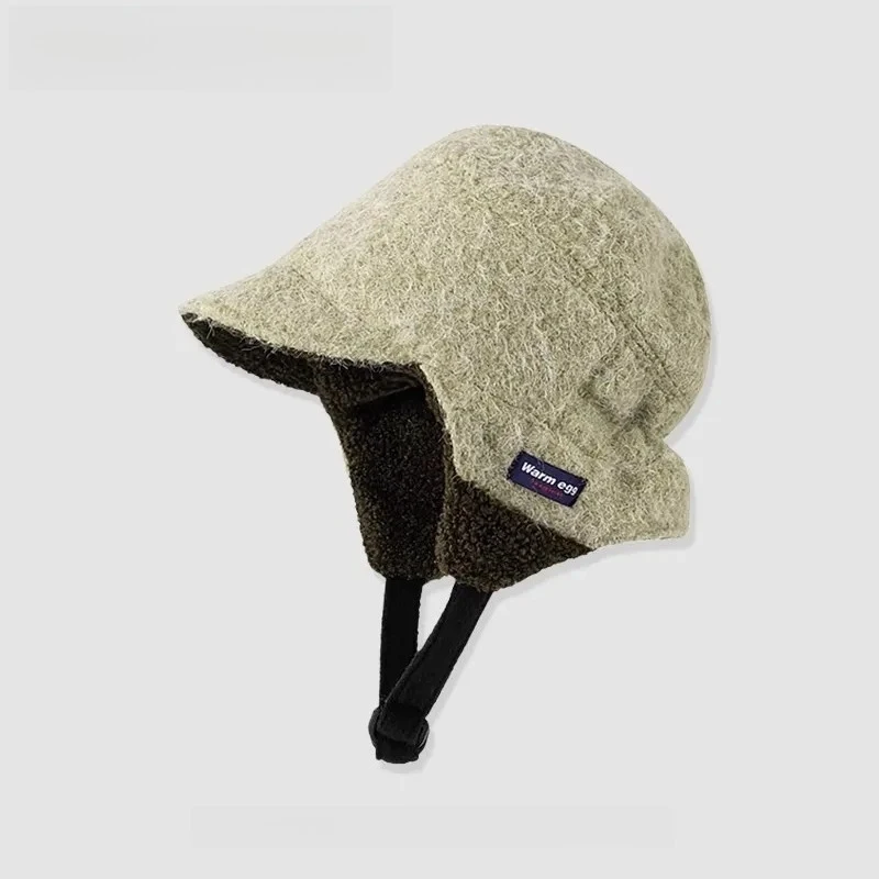 قبعة شتوية لركوب الدراجات في الهواء الطلق مقاومة للبرودة لحماية الأذن، مع قبعة طيران مخملية كلاسيكية قابلة للطي قبعة دافئة من الداخل #3