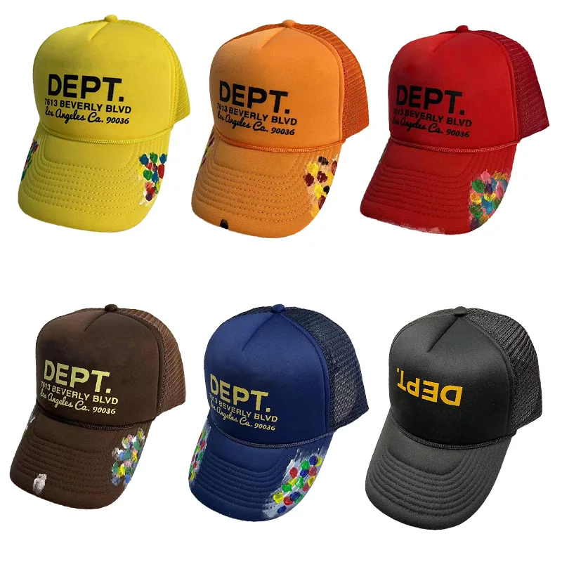 

Top Quality1:1 Design Brand Dept Caps for Men Letter Embroidered Peaked Cap Women Sun Protection Hat New Fashion Baseball Caps