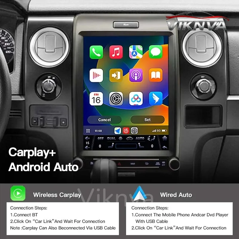 

12,1-дюймовый экран Android-радио для Ford Raptor 2009+, Ford F150 XLT 2013-2014, GPS-автомагнитола, мультимедийный видеоплеер