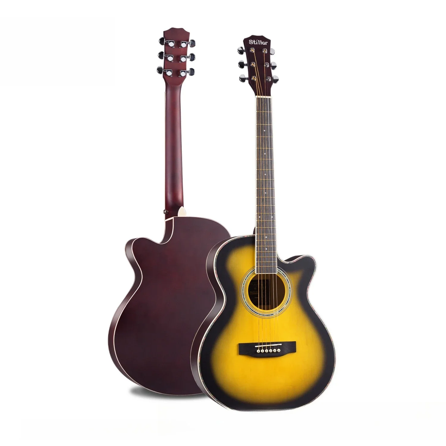 

Thin Acoustic Guitar Beginner Guitar 40 Basswood Guitar