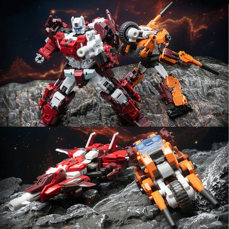 Na Stanie Transformacja CRAFTSMAN TOYS DJS02 Król Wojny - Zestaw B Lekkie Uderzenie Odważnej Figurka Akcji Model Kolekcjonerski Zabawki Prezent