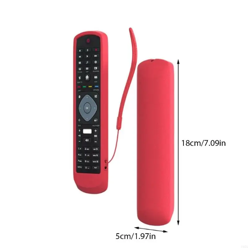 Protectora 19QA para ajuste casos para Netflix HOF16H303GPD24 Remoto impermeable a prueba agua Manga silicona C