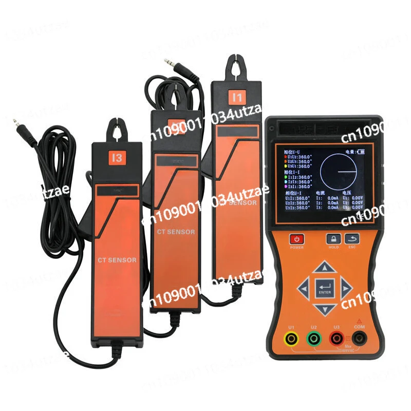 Three-clamp Digital Phase Voltammeter, Three-phase Phase Sequence Detector, Digital Phase Meter