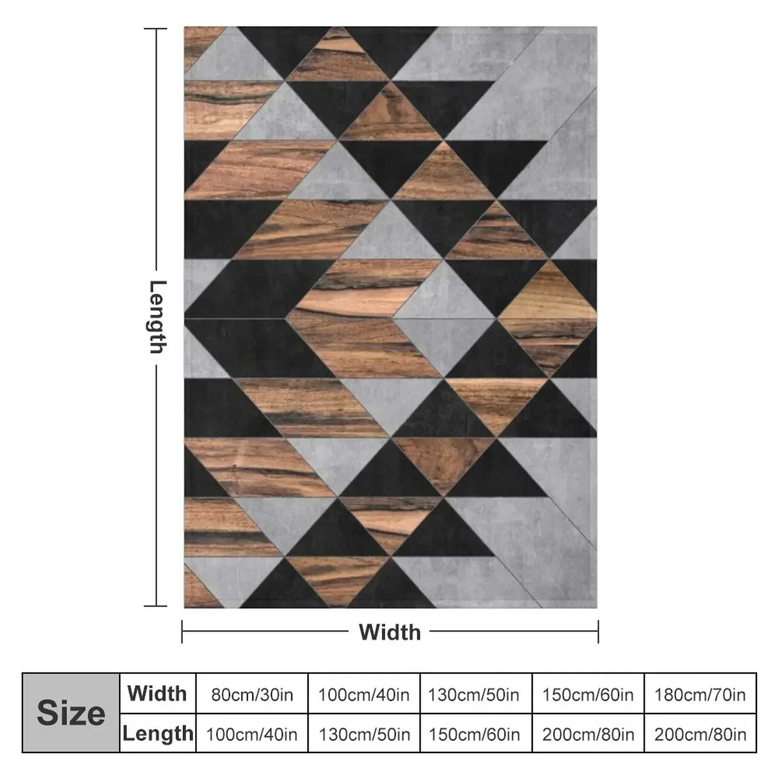 Urban Tribal Pattern No.10 - Aztec - Concrete and Wood Throw Blanket Cute Plaid Heavy Soft Beds Kid'S sofa bed Blankets