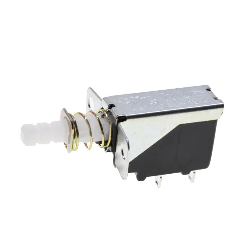 1-5Pcs Straight Key Self-Locking switch KCD-A10 SW-3 A04 Power Switch 2Pin Outer Spring 5A For Range Hood