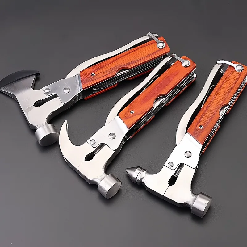 16in1 New car multifunctional safety hammer life-saving safety hammer pure steel escape window breaker metal life-saving hammer