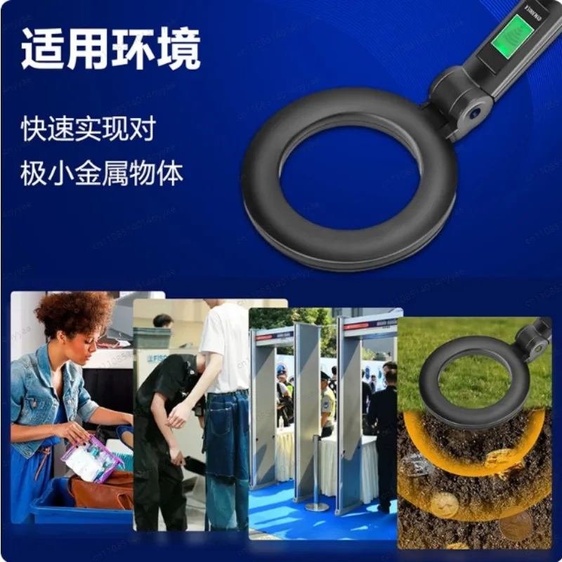 Metal Detector IP66 Waterproof Gold Silver Detector Underground Underwater Treasure Search Finder Handheld Coil Metal Scanner
