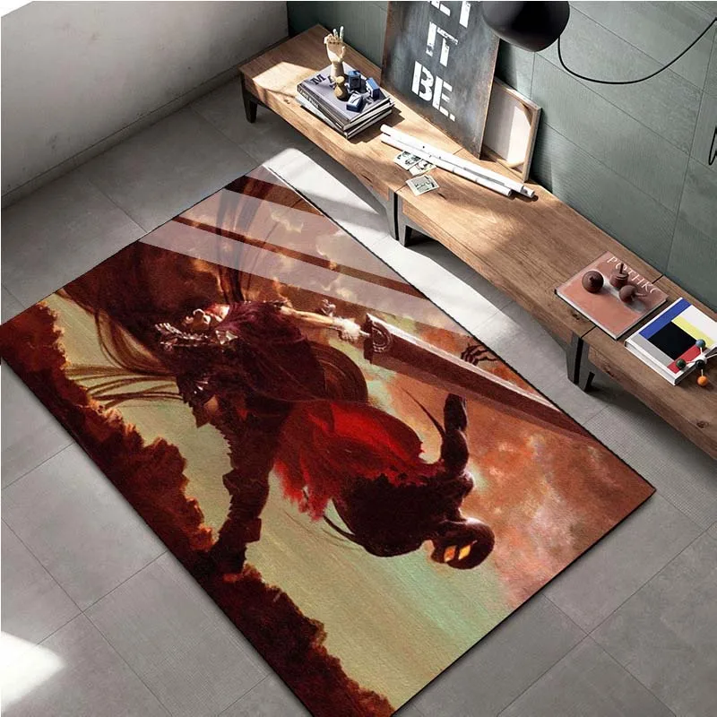 15 tamanhos berserk anime tapete sala de estar decoração capacho quarto corredor entrada varanda piso grande área padrão quadrinhos