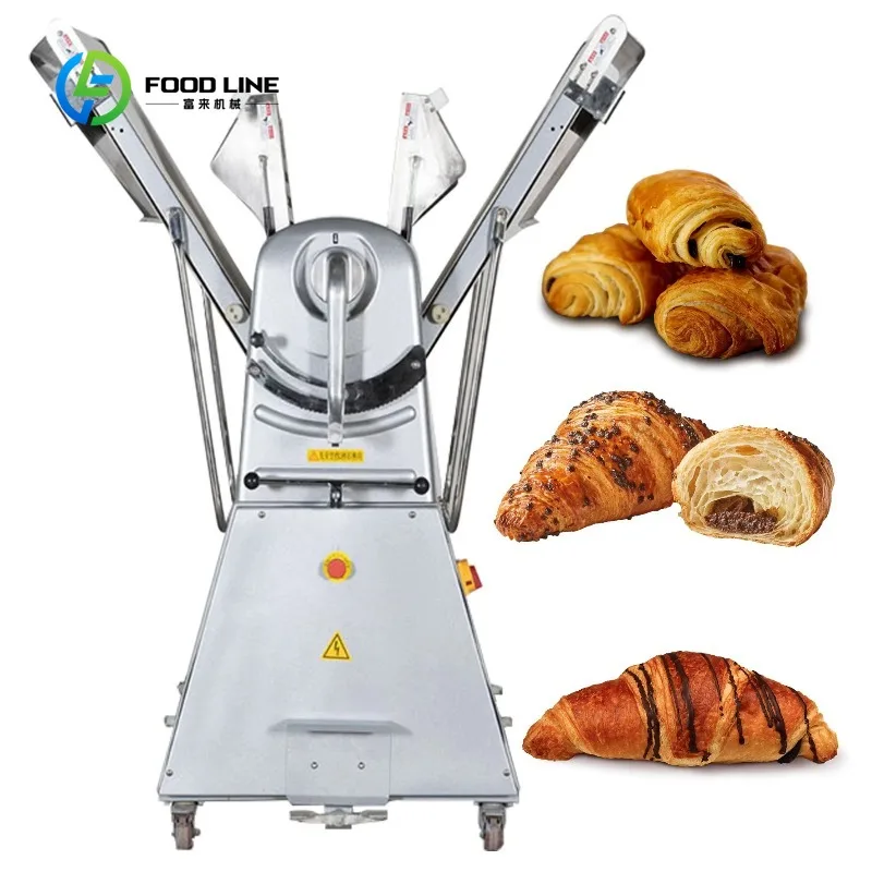 Floor Model Butter Puff Pastry Dough Sheeter With Table Press Baking Dough Pastry Sheeter