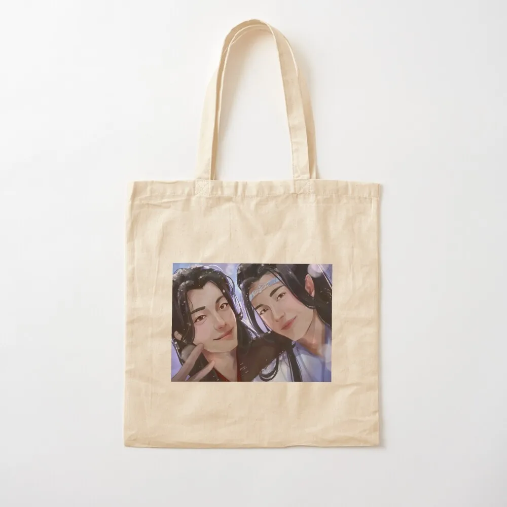 Winter selfie ~ver. 2~ Tote Bag custom bags shopping trolley bag sac pour femme