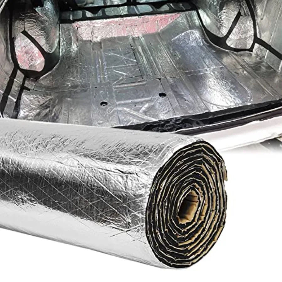 

200mil 24.4 Sqft Car Sound Deadener Deadening Mat Noise and Heat Shield Insulation Closed Cell PE Foam Vibration Dampening Mate