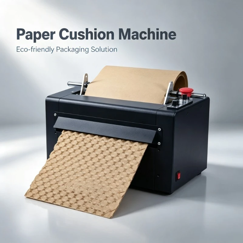 Automatic Kraft Paper Cushion Bubble Machine Void‑fill Protective Wrapping Device For Roll Paper Shipping Packaging Processing