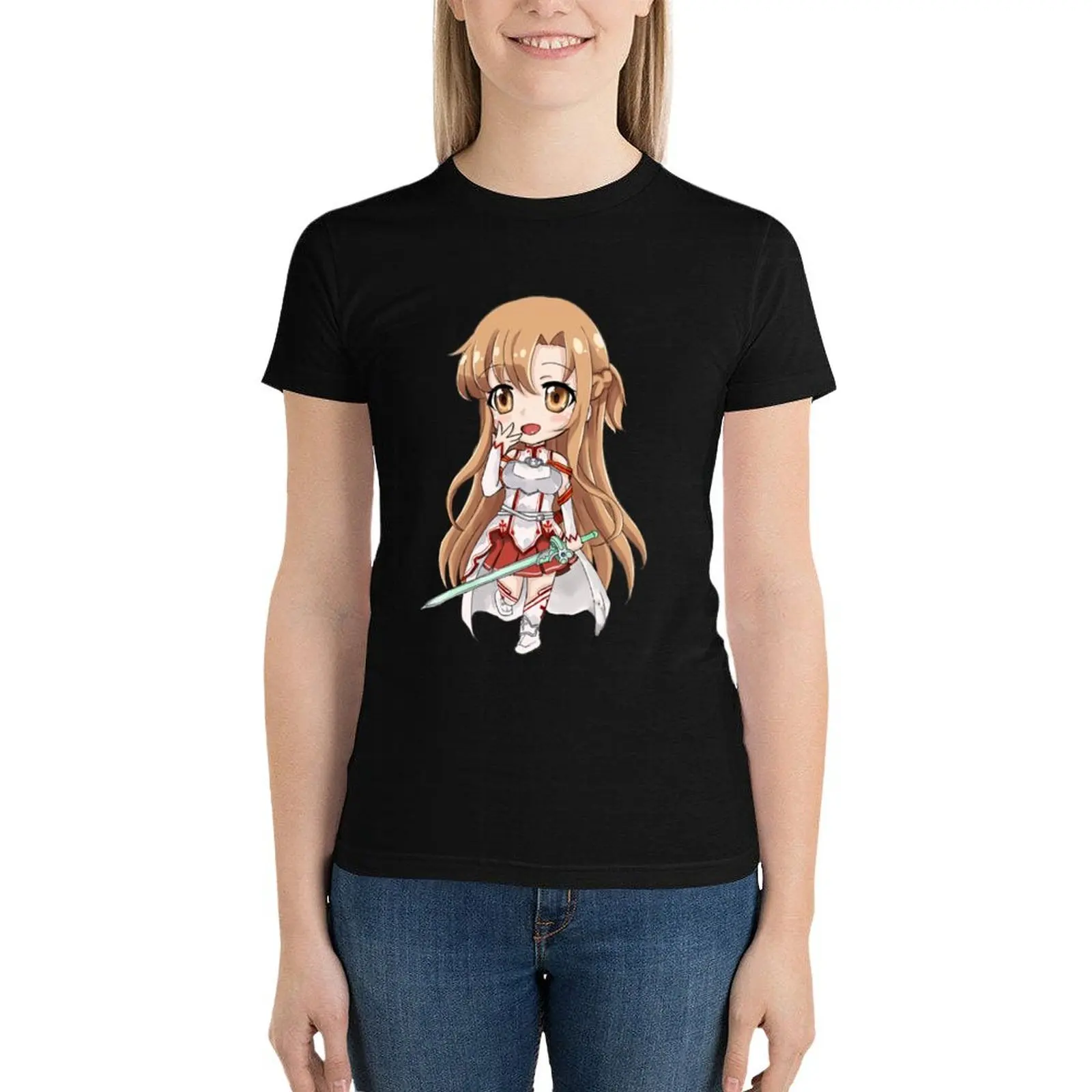 Asuna! - Sword Art Online T-Shirt summer tops Aesthetic clothing animal print shirt for girls Womens graphic t shirts