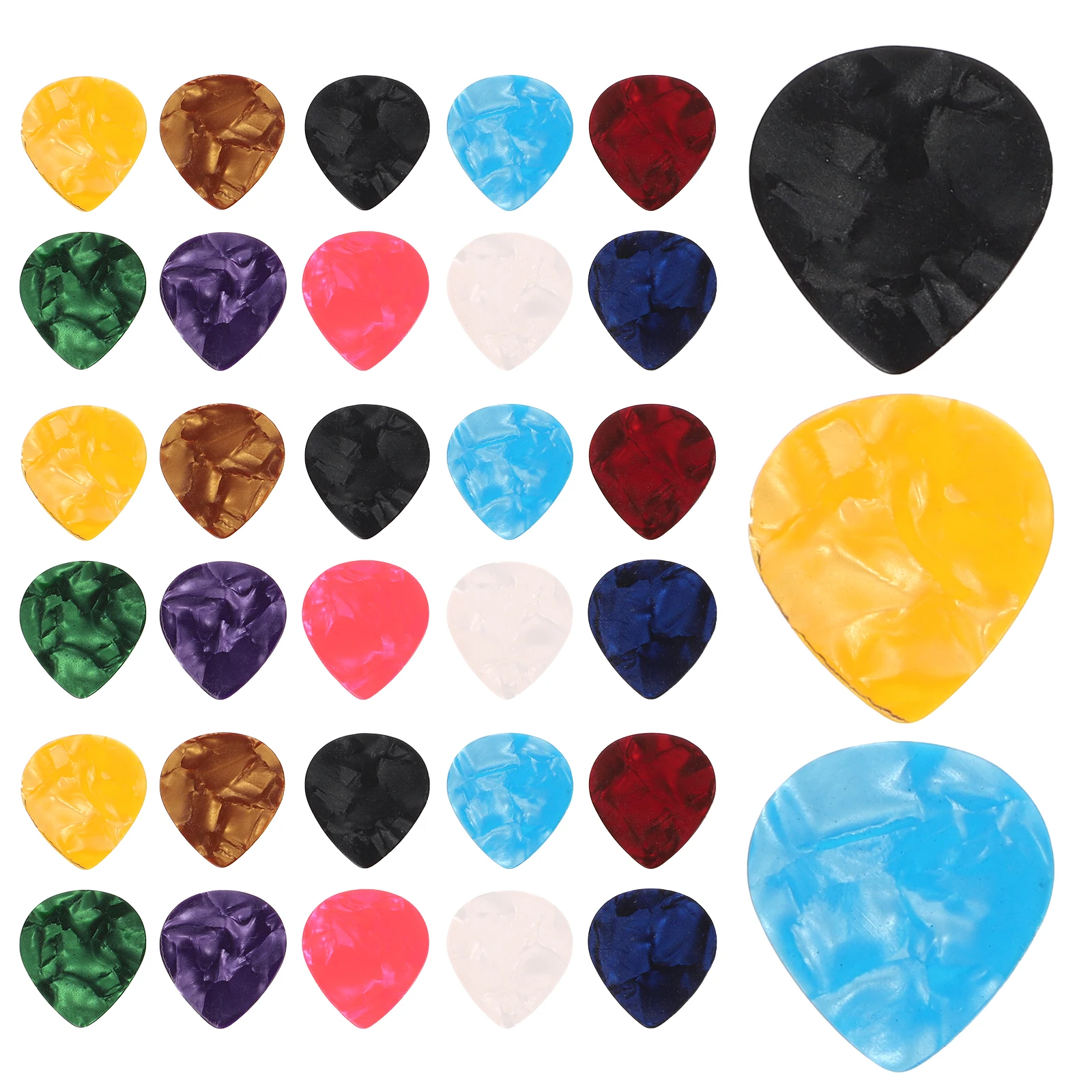 

150 Pcs Guitar Pick Folk Plectrums for Acoustic Electric Guitars Picks Replacement Classical