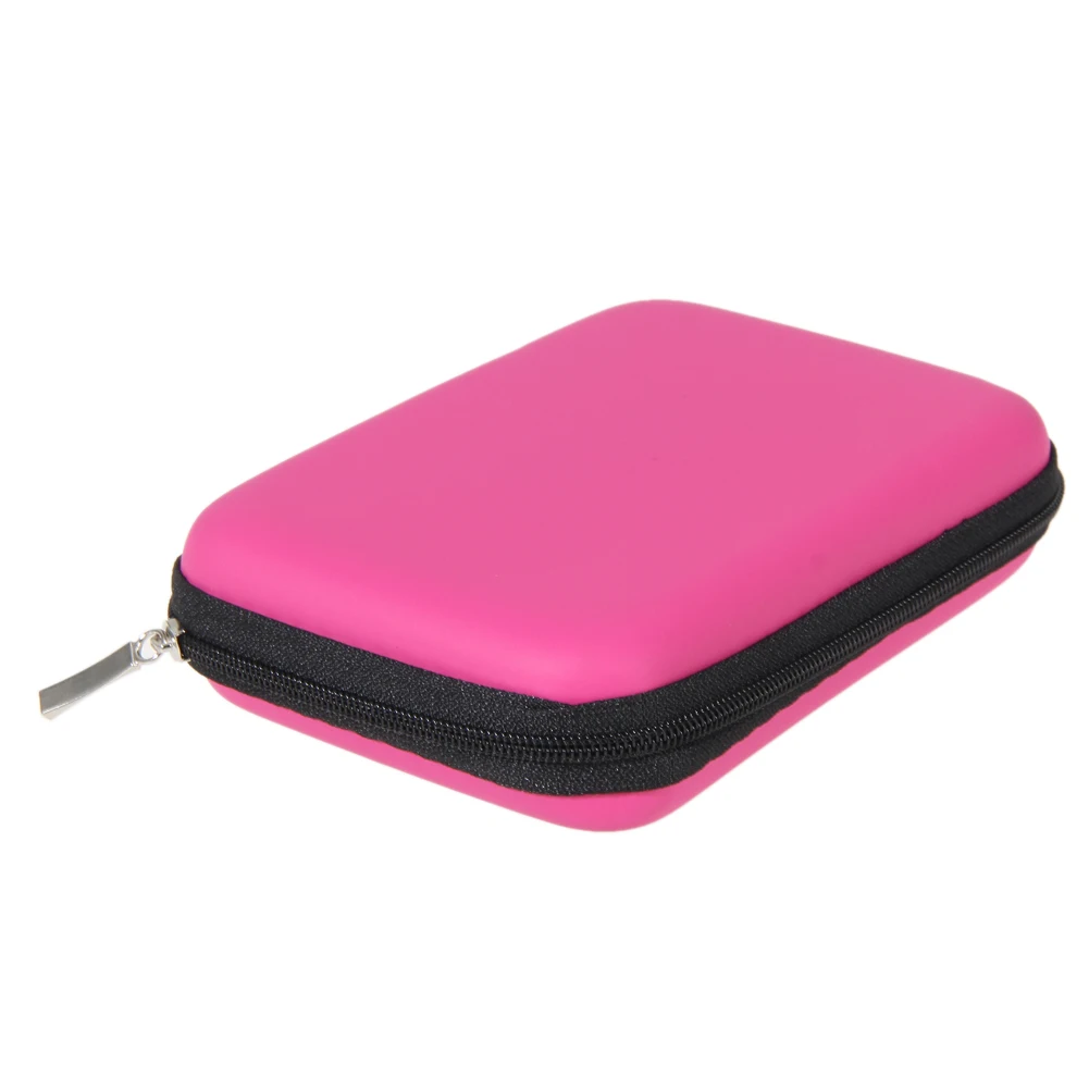 EVA Tas Keras Pengisi Daya U Disk Kantong Ritsleting dengan Saku Jaring Gadget Teknologi Casing Portabel 2.5 Inci Casing Earphone Hard Drive
