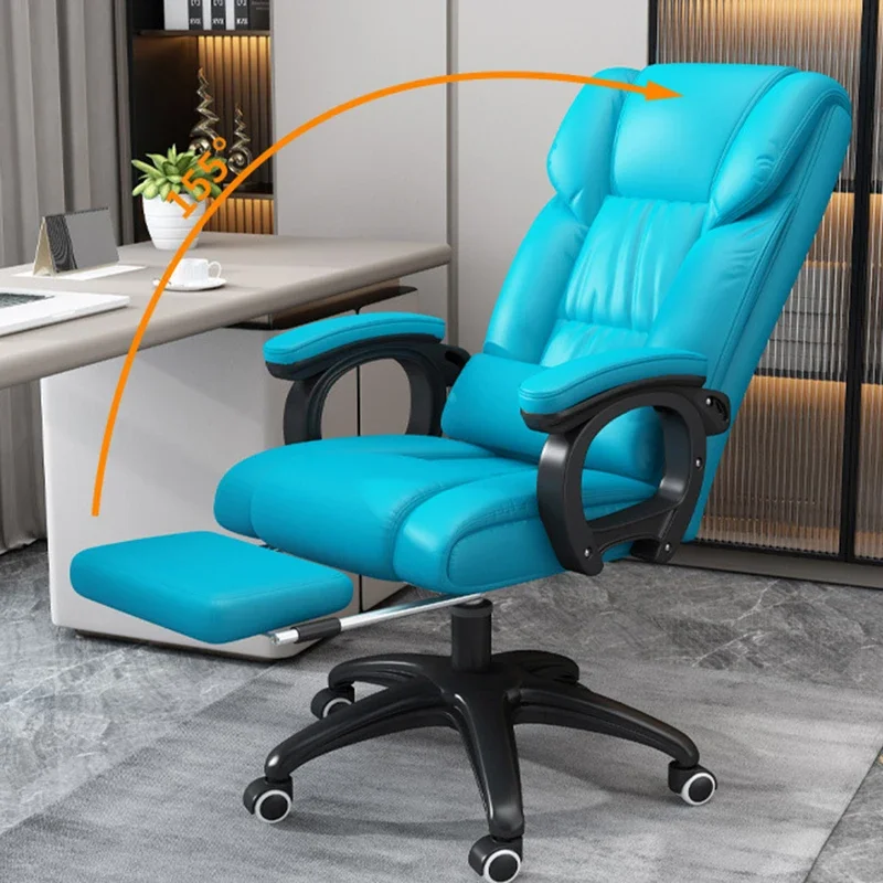 

Executive Office Chair Ergonomic Comfort Boss Swivel Back Support Leather Luxury Design Chairs Lumbar Meubles Modern Furniture
