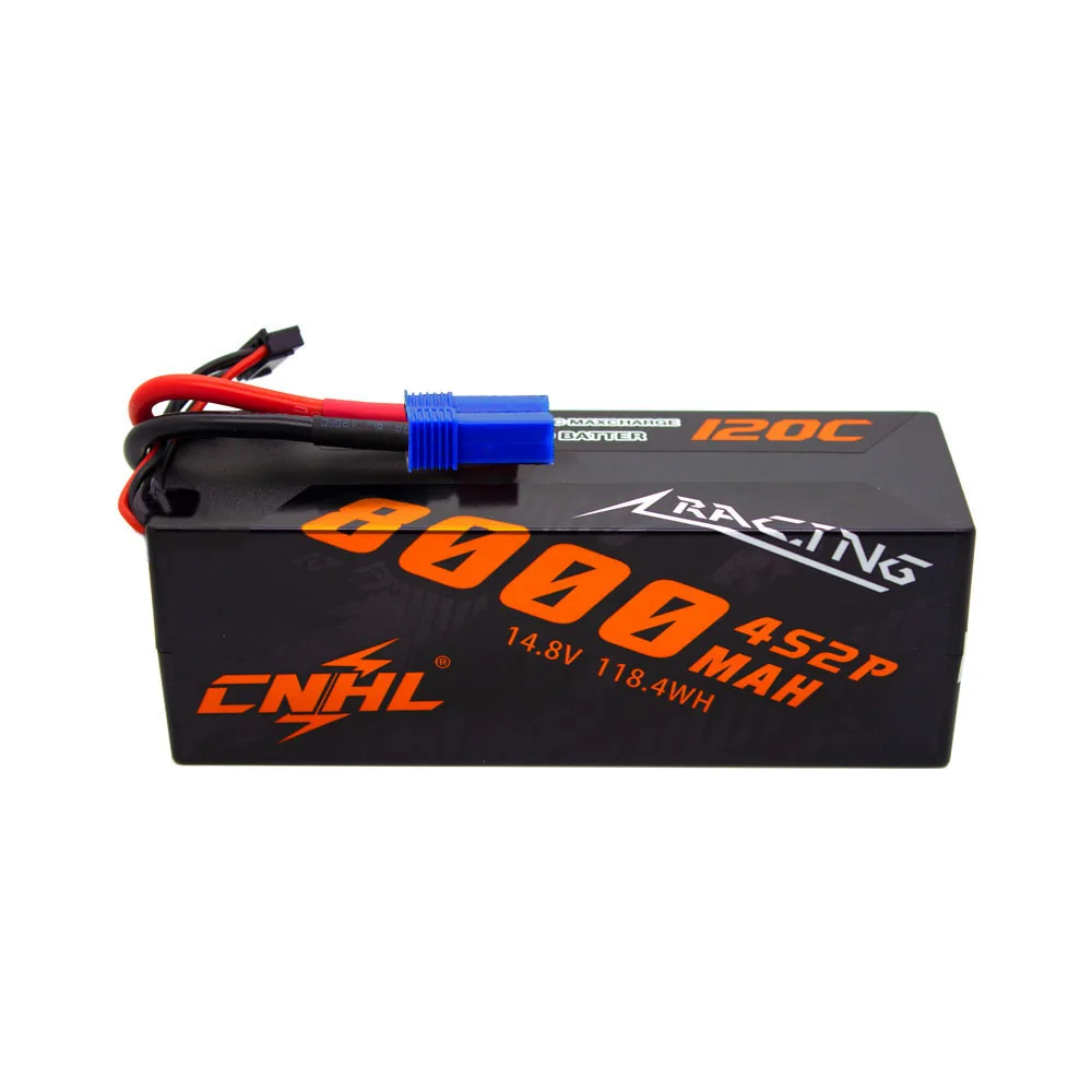 

CNHL Racing Series 8000mAh 14.8V 4S Lipo Battery 120C Hard Case with Deans T/EC5/XT90 Plug