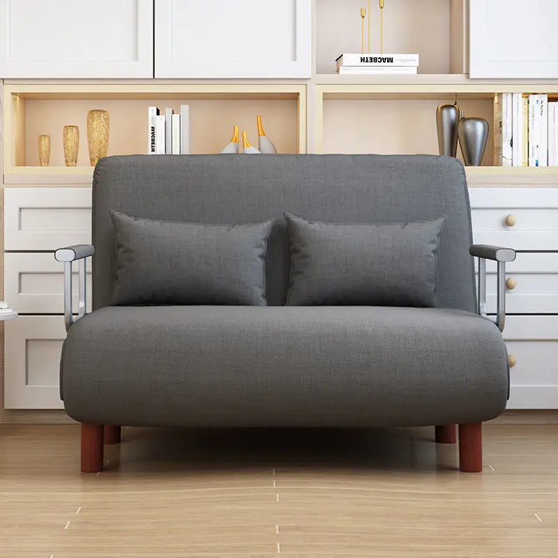 Stable Folding Sofa Bed Dual-Purpose Living Room Multi-Functional Lunch Break Lazy Sofa Space-Saving Single Internet Sofa Bed