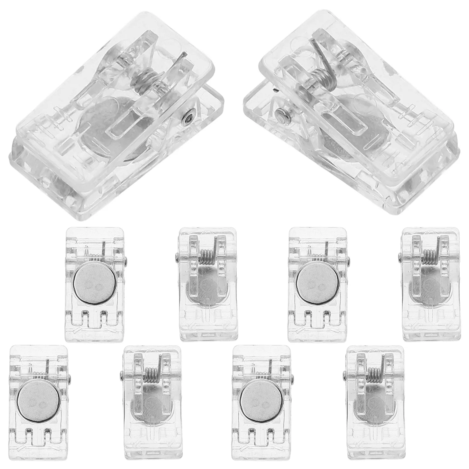 10pcs Badge Plastic Spring For Id Card Name Tag Work Badge Clips Small Clips Office Trade Shows Seminars