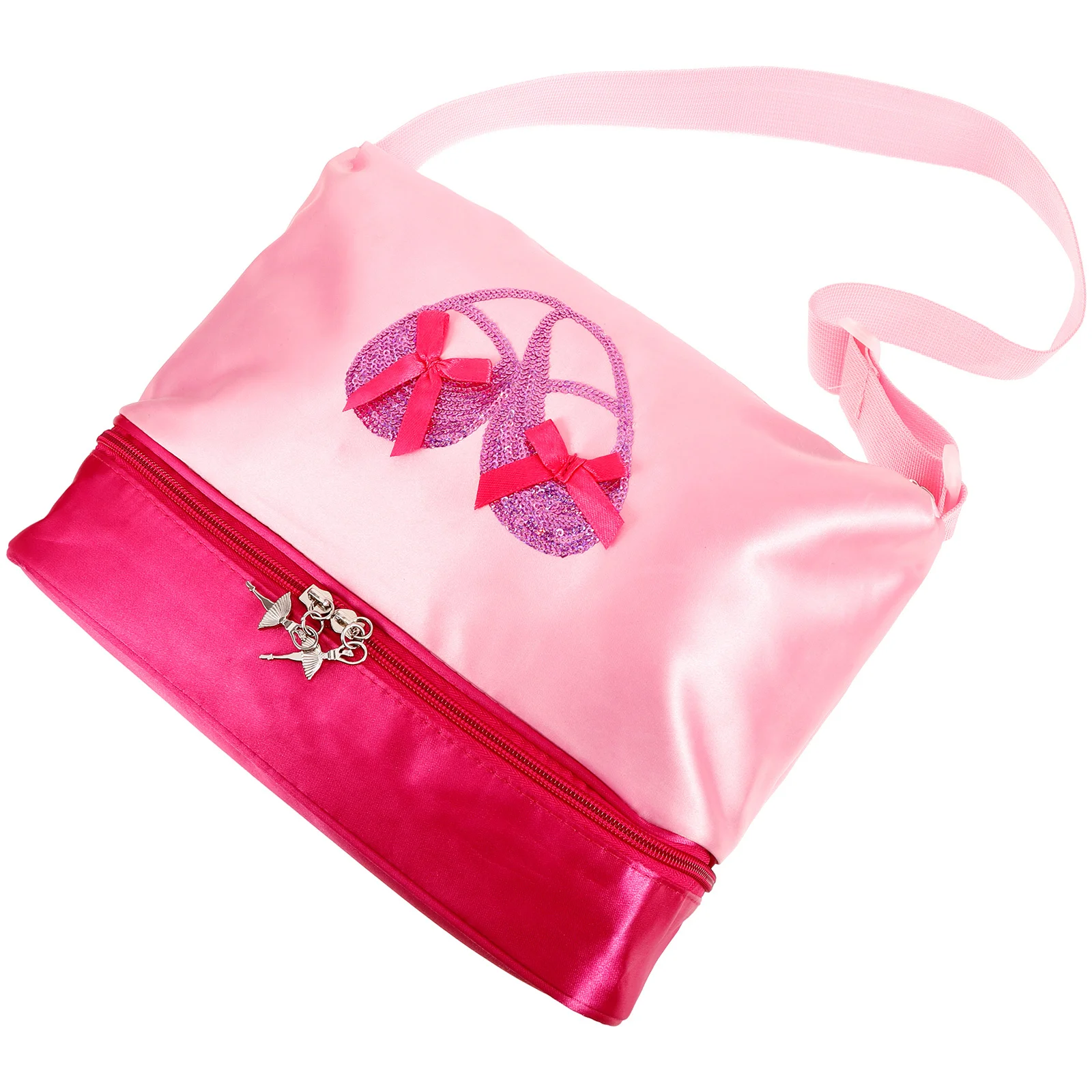 حقيبة رقص باليه مزخرفة بتصميم عصري وإكسسوارات رقص ملابس متطابقة للراقصات الصغار