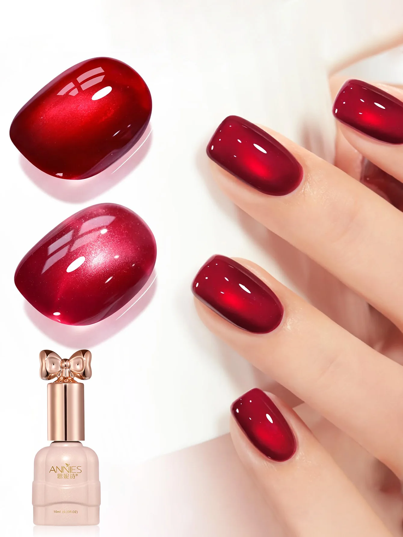 10ml 젤리 글라스 캣 아이 젤 폴리쉬 10ML 홀로그램 글리터 반짝임 투명한 색상 자석 네일 폴리쉬 살롱 DIY