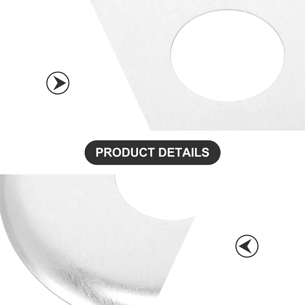 10pcs Fire Sprinkler Cover Stainless Steel Wall Split Flange Round Escutcheon Plate Waterproof Reusable Decorative Splash Guard