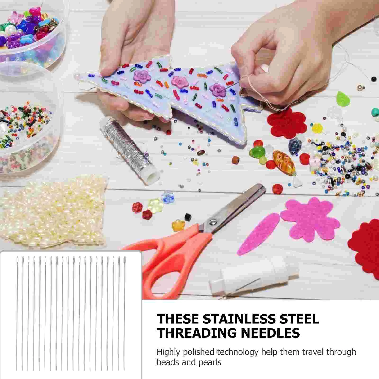 20 قطعة إبرة الديكور حاويات صغيرة التطريز كتاب الفولاذ المقاوم للصدأ برشام أداة مطرز الإبر